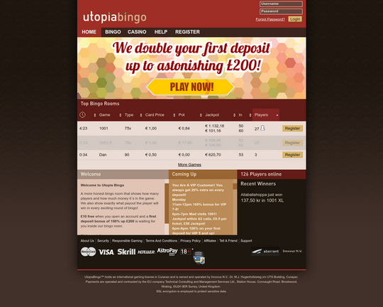 UtopiaBingo Logo